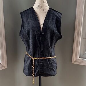Burberry‎ wool waist coat snap in liner EUC size LR